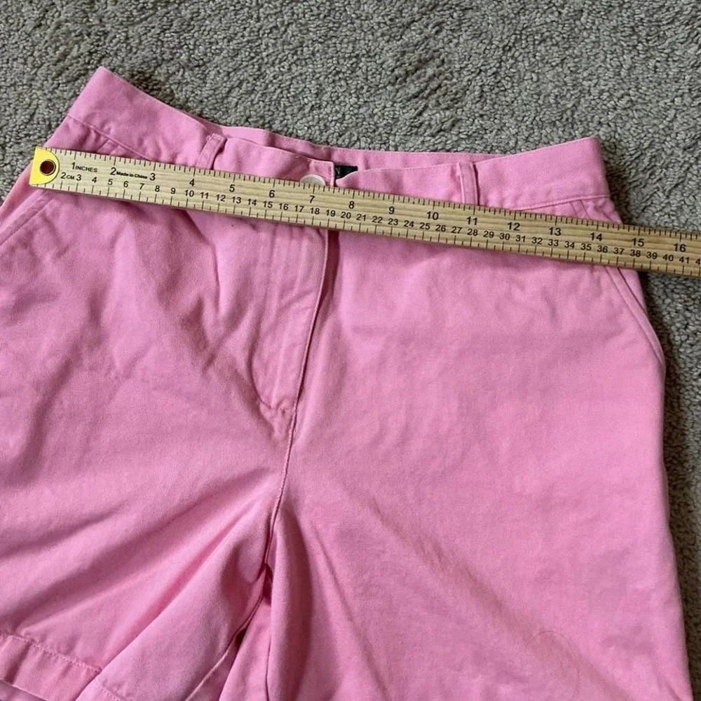 Lauren Ralph Old Money Preppy Pink‎ Chino Shorts 100% Cotton Size 6P Minimalist
